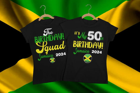 Birthday Squad Shirts, Birthday Queen Jamaica Vacation T Shirts, birthday squad shirts - Wilson Design Group