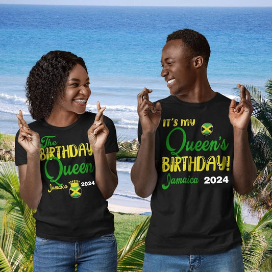 Birthday Queen, It's My Queen's Birthday Couples Jamaica Vacation 2024, birthday squad shirts - Wilson Design Group