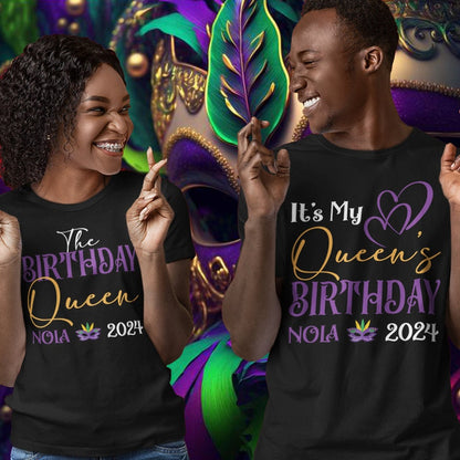 Nola Birthday Queen, Birthday Squad Shirts New Orleans Vacation T Shirts