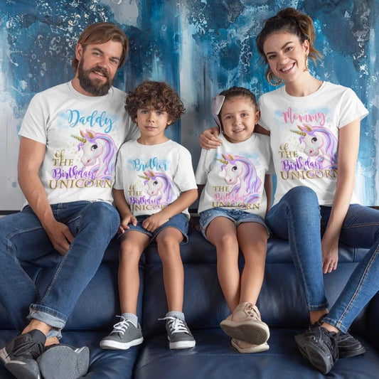 Unicorn Princess Birthday Party Shirts,  birthday shirts for family - Wilson Design Group