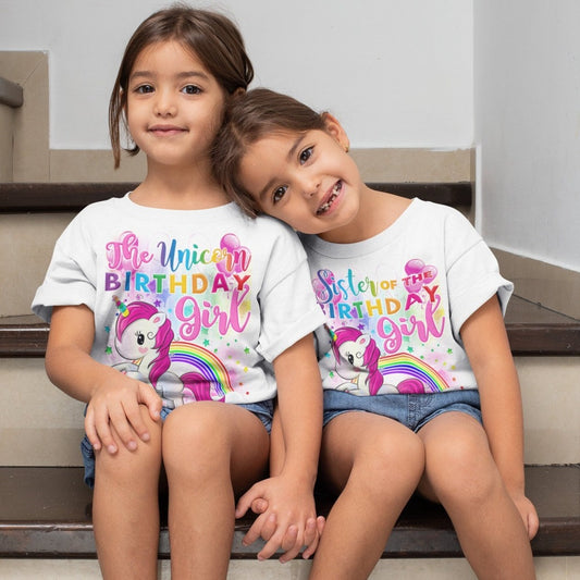 Unicorn Birthday Party Shirts,  birthday shirts for family - Wilson Design Group