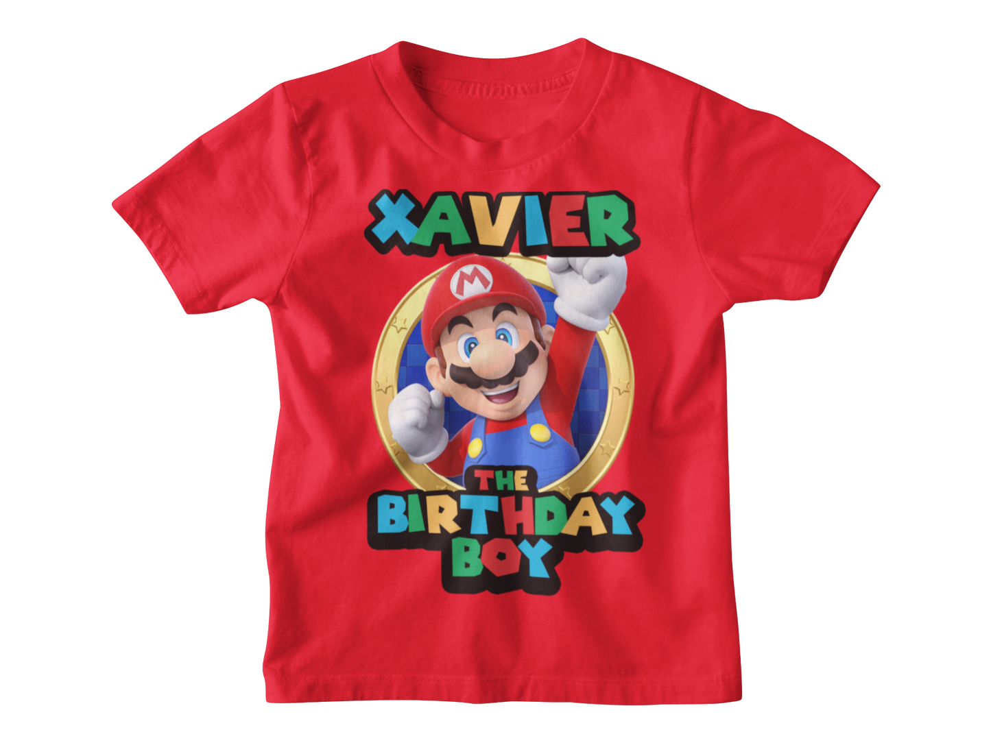 Super Mario Family Birthday Shirts, Matching Birthday Party Tees, Custom Mario Character Family Crew, Personalized Birthday Shirt, Mario Tee