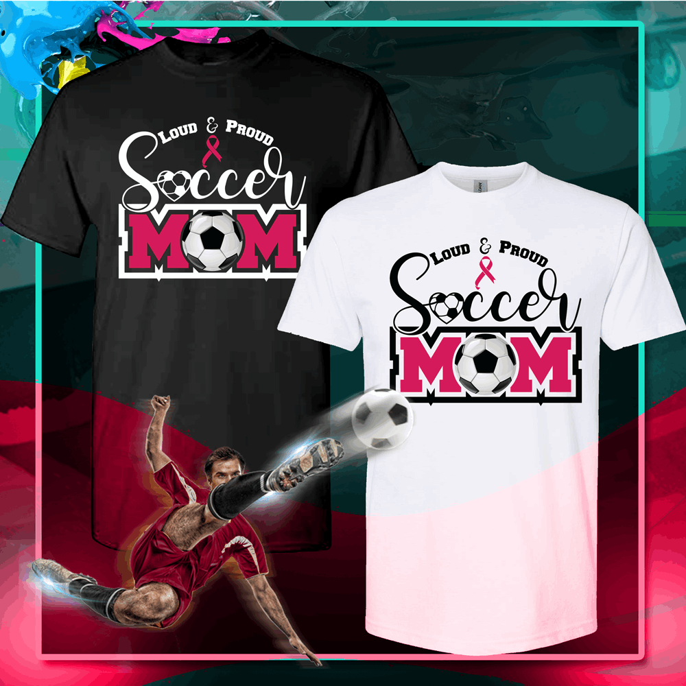 Breast Cancer Awareness Soccer mom shirt, soccer mom t shirts - Wilson Design Group