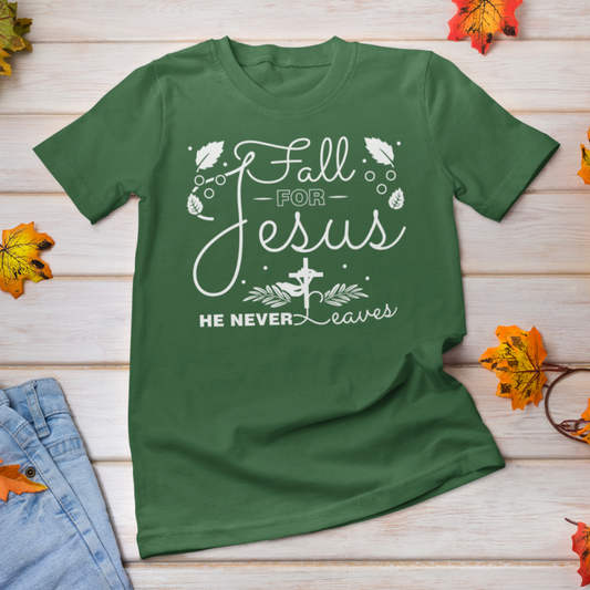Fall for Jesus shirt / Fall Autumn Christian T-Shirt - Wilson Design Group