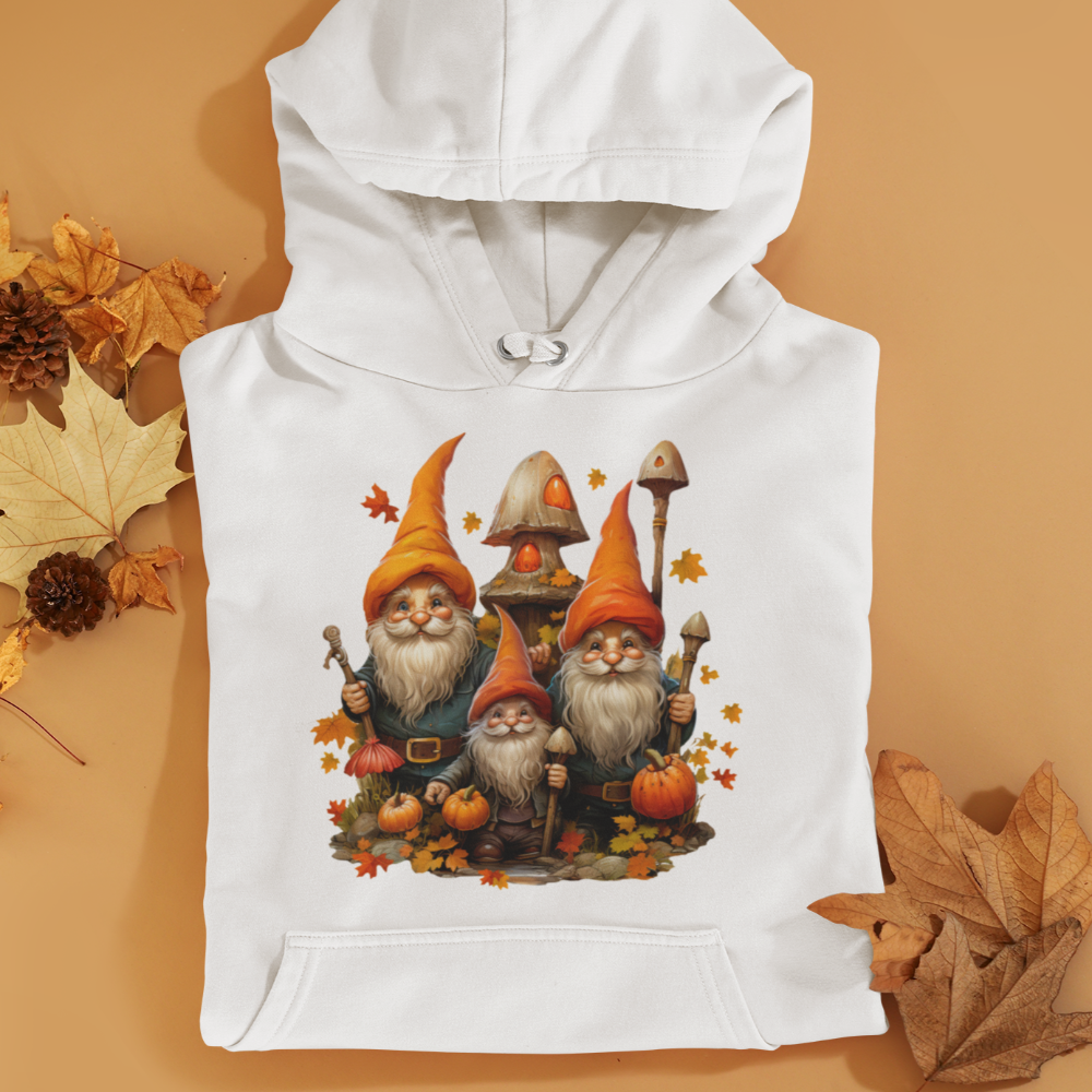 Fall Gnome Pumpkin sweatshirt / Hoodie, Fall Autumn Sweatshirt - Wilson Design Group