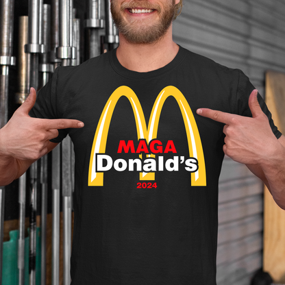 MAGA Donald's Shirts, magadonalds shirt, Trump 2024 T Shirt - Wilson Design Group