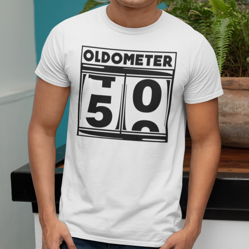 Oldometer shirt, Oldometer 50 shirt, birthday shirt - Wilson Design Group