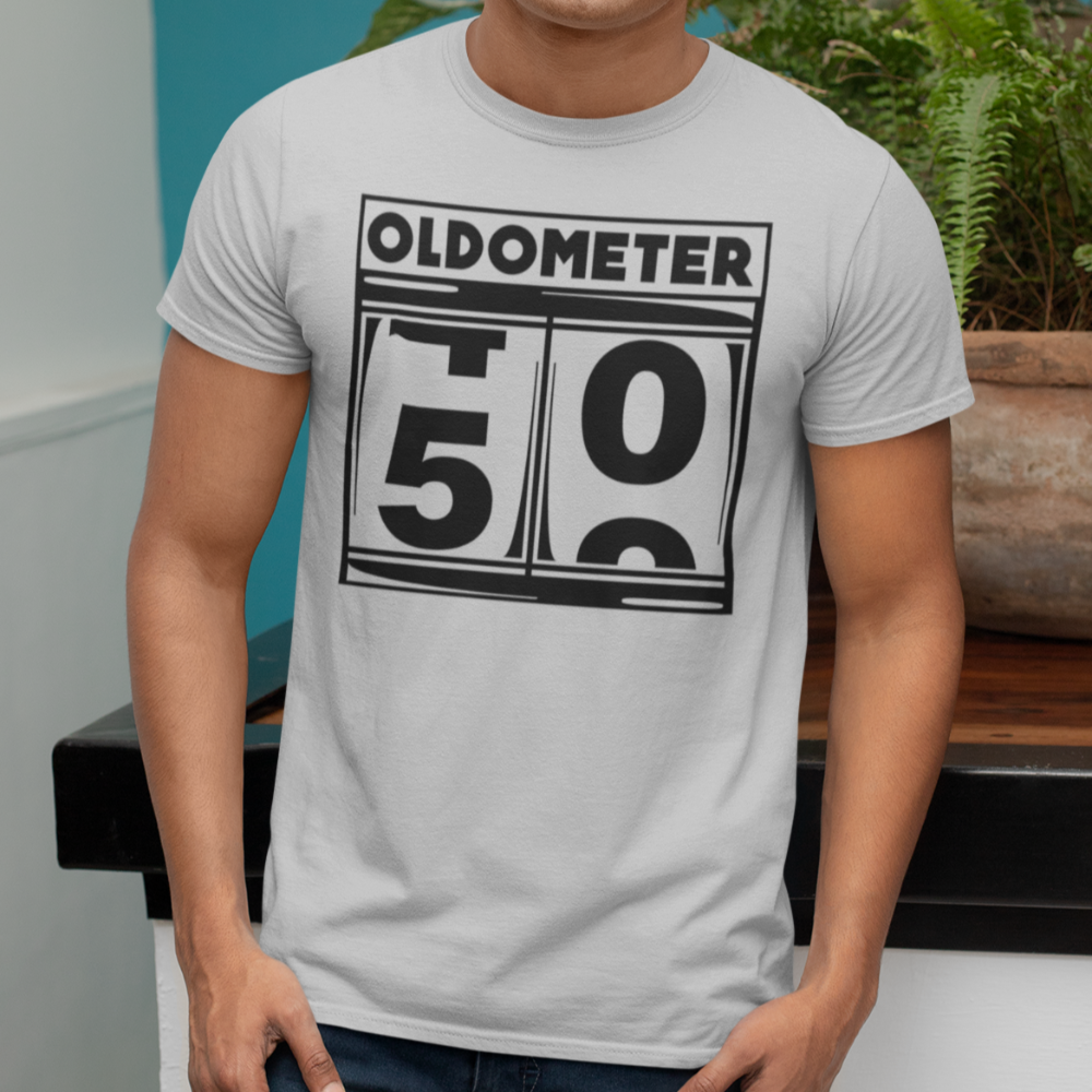 Oldometer shirt, Oldometer 50 shirt, birthday shirt - Wilson Design Group