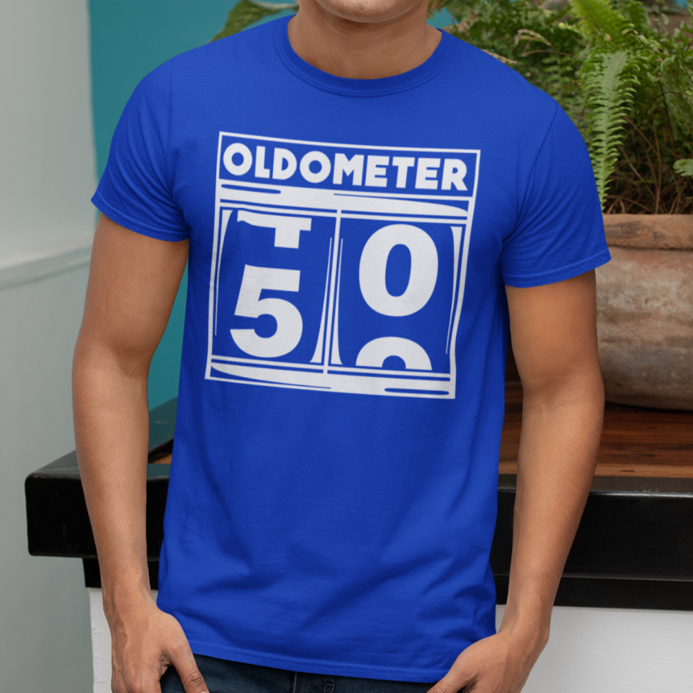 Oldometer shirt, Oldometer 50 shirt, birthday shirt - Wilson Design Group