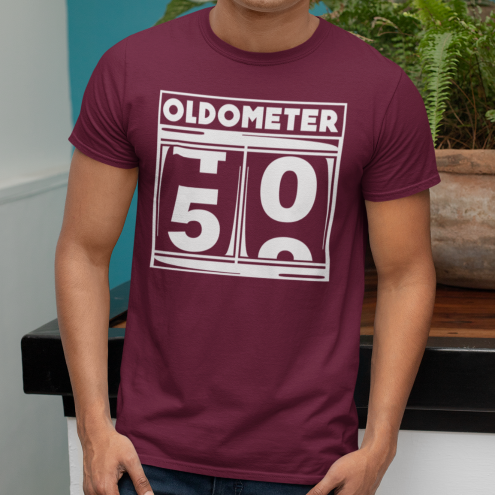 Oldometer shirt, Oldometer 50 shirt, birthday shirt - Wilson Design Group