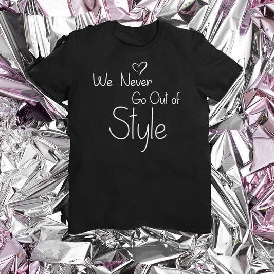 We never go out of style tshirt Bella Canvas Softstyle T-Shirt - Wilson Design Group