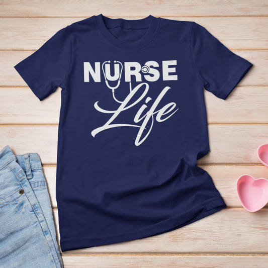 Nurse Life T-Shirt CNA life shirt Bella Canvas Softstyle T-Shirt - Wilson Design Group