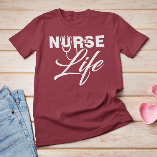 Nurse Life T-Shirt CNA life shirt Bella Canvas Softstyle T-Shirt - Wilson Design Group