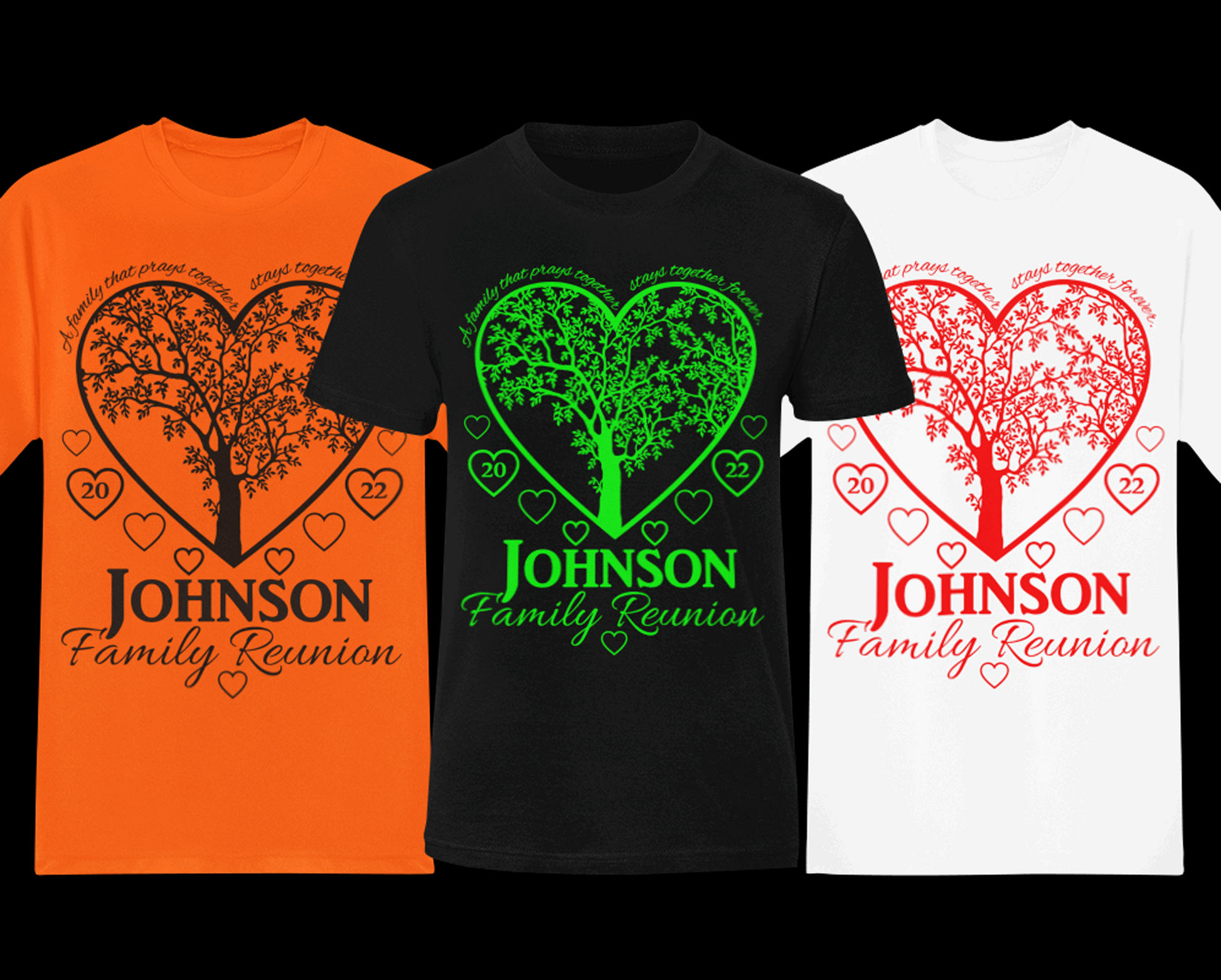 A family that prays together family reunion shirt, customized family reunion t shirts, religious family shirts - Wilson Design Group