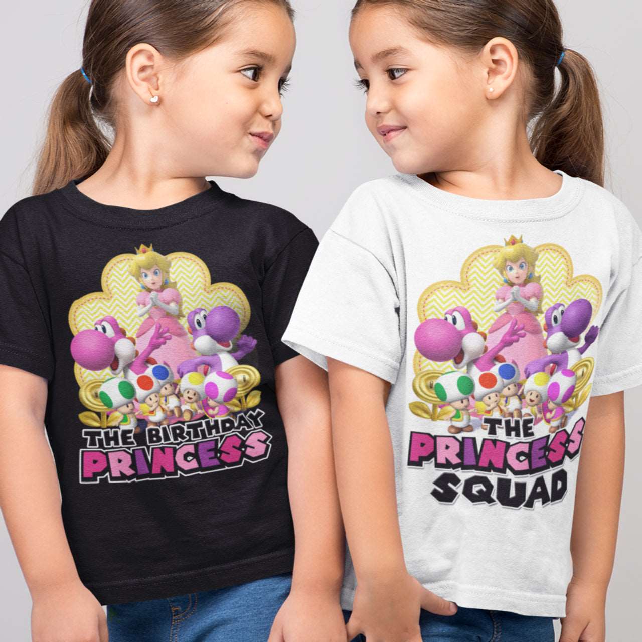 Super Mario Princess Peach Birthday Princess/Princess Squad Shirt