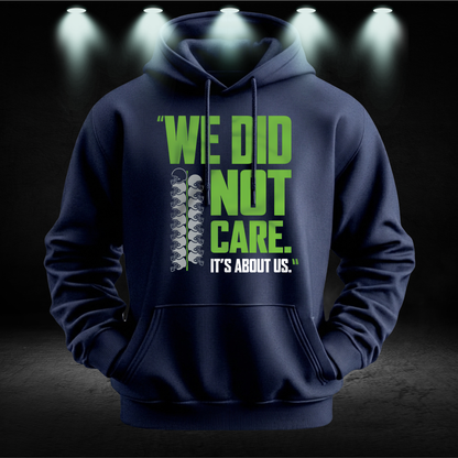 We Did Not Care Shirt - Seattle Football Game Day Tee - Funny Mike Macdonald Quote Shirt - Vintage Seattle Fan Gear - Trendy Hawks Football T-Shirt