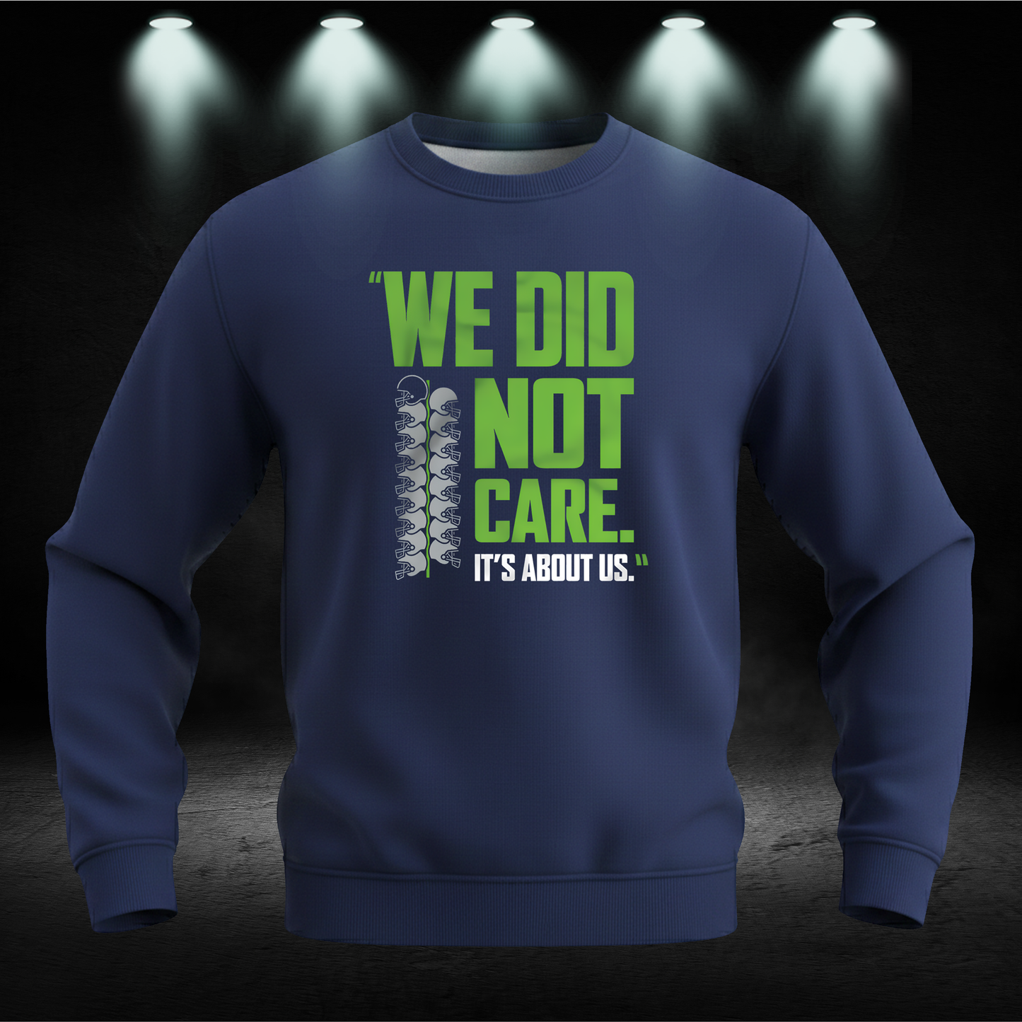 We Did Not Care Shirt - Seattle Football Game Day Tee - Funny Mike Macdonald Quote Shirt - Vintage Seattle Fan Gear - Trendy Hawks Football T-Shirt