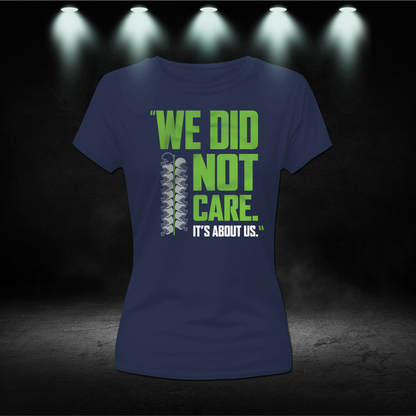 We Did Not Care Shirt - Seattle Football Game Day Tee - Funny Mike Macdonald Quote Shirt - Vintage Seattle Fan Gear - Trendy Hawks Football T-Shirt