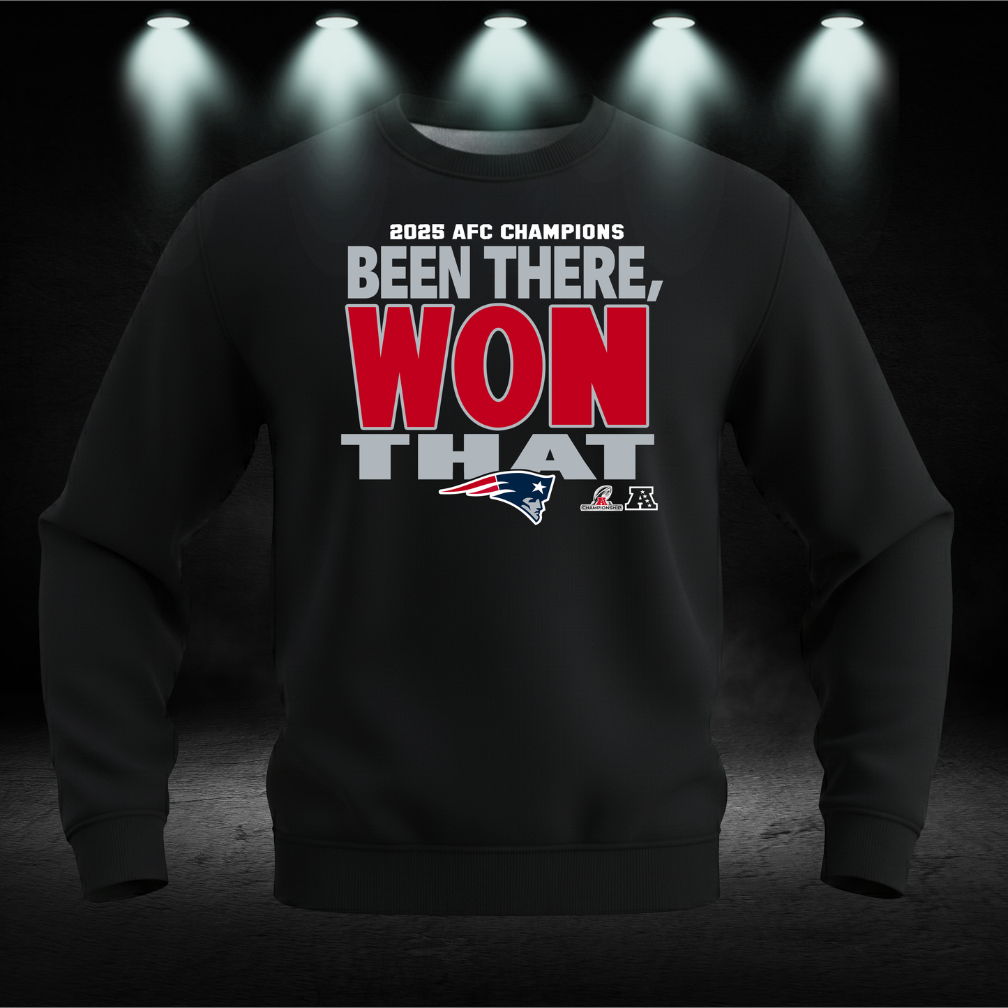 Patriots AFC Champions Shirt, Hoodie | New England Football Championship Sweatshirt | Men's & Women's Victory Gear