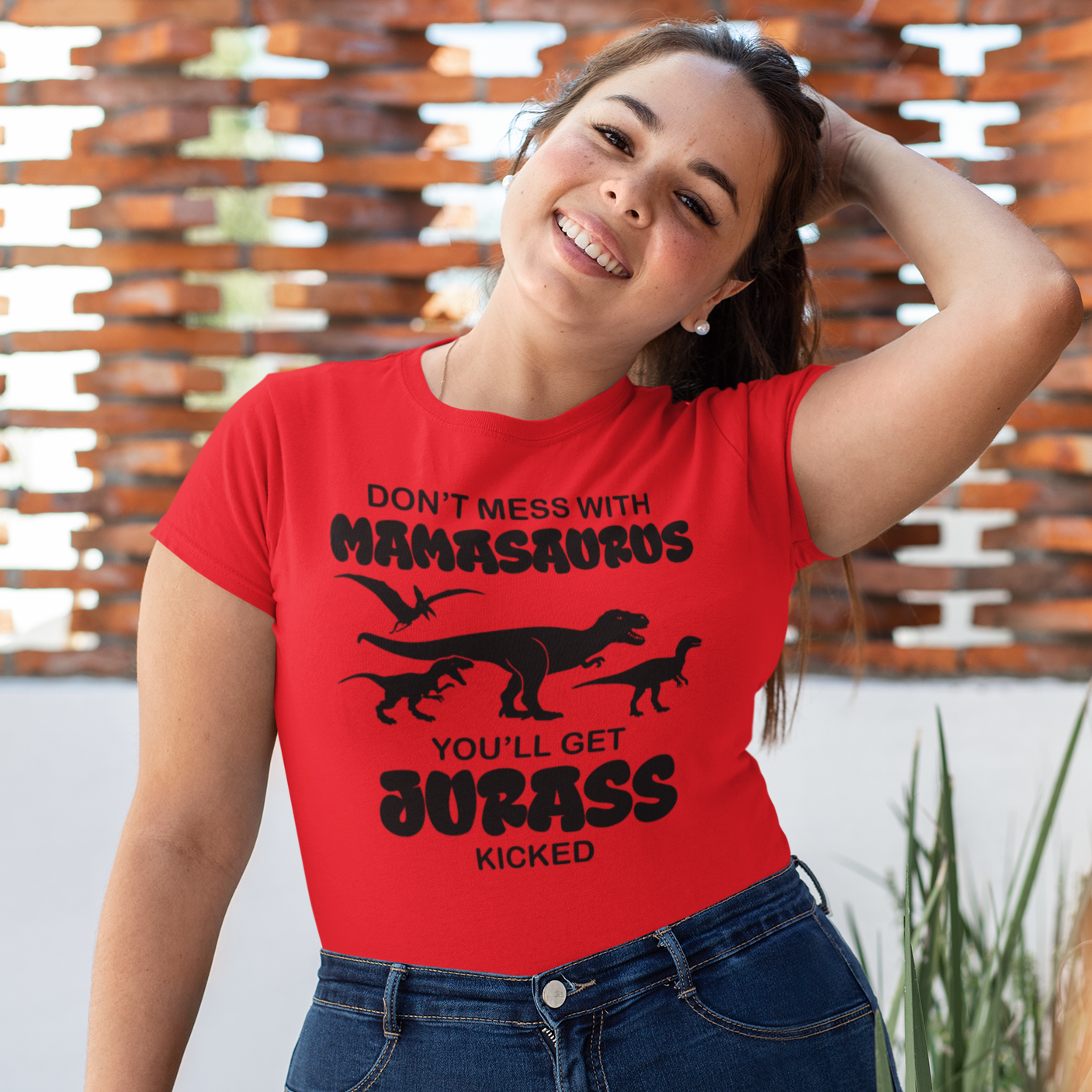 Don't Mess With Mamasaurus, You'll Get Jurass Kicked T-Shirt - Wilson Design Group