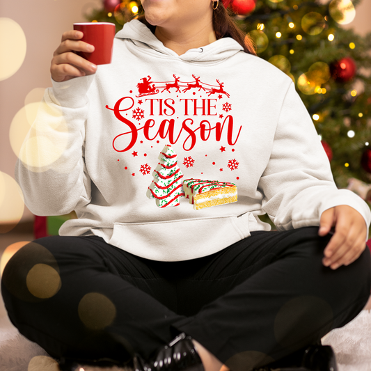 Christmas Tree Cake Shirt, Tis the season Christmas tree cake sweatshirt - Wilson Design Group