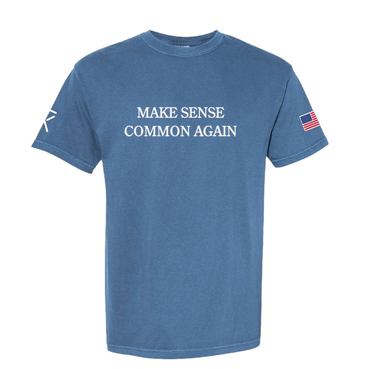 Make Sense Common Again T-Shirt | Funny Sarcastic Common Sense Graphic Tee | Novelty Humor Shirt for Men & Women