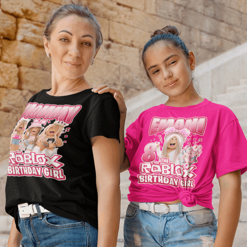 The Roblox Birthday Girl Family Party Shirts, roblox birthday girl shirt - Wilson Design Group