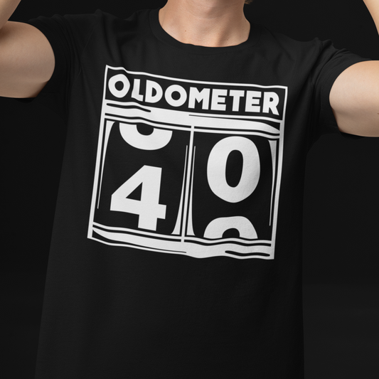 Oldometer shirt, Oldometer 40 shirt, birthday shirt - Wilson Design Group