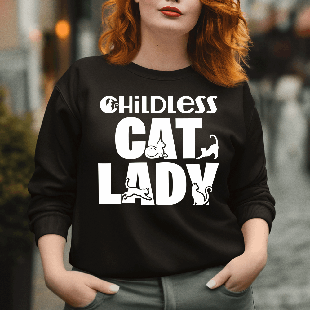 Childless Cat Lady Shirt, Childless Cat Lady Sweatshirt, Cat Lover Shirt - Wilson Design Group