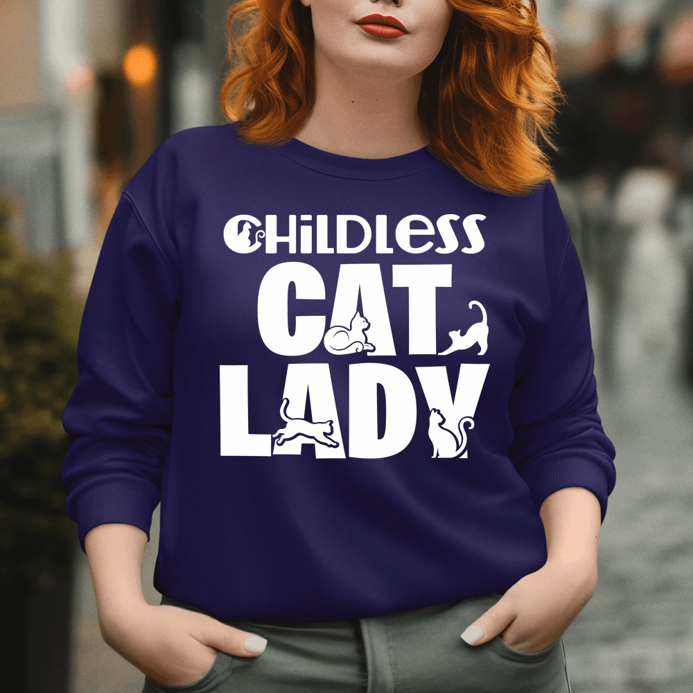 Childless Cat Lady Shirt, Childless Cat Lady Sweatshirt, Cat Lover Shirt - Wilson Design Group