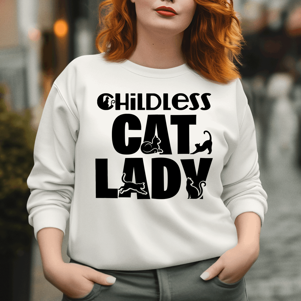 Childless Cat Lady Shirt, Childless Cat Lady Sweatshirt, Cat Lover Shirt - Wilson Design Group