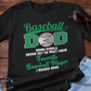 Baseball Dad Shirt ADD YOUR NUMBER Black T-Shirt - Wilson Design Group
