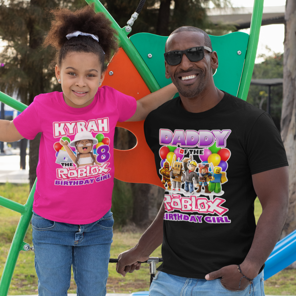 Roblox Birthday Girl African American Family Party Shirts, roblox birthday shirt - Wilson Design Group