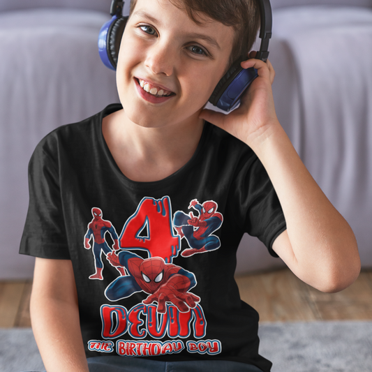 Spiderman Birthday Boy Family Matching Shirts - Wilson Design Group