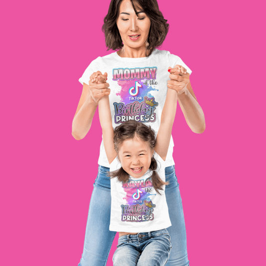 Personalized Tik Tok Birthday Shirt, matching Tik Tok Birthday Shirts - Wilson Design Group