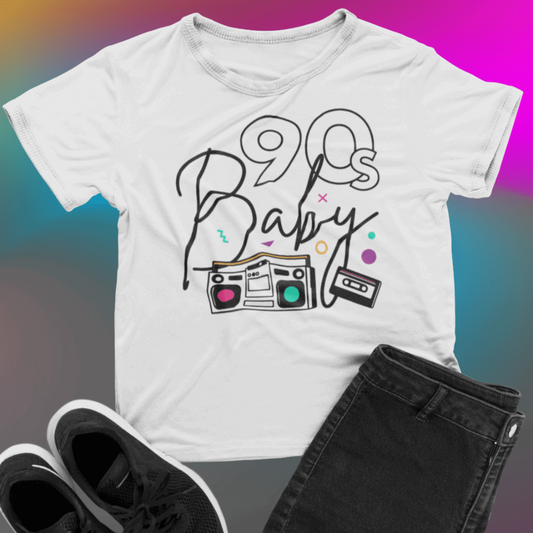 90s Baby Retro 90s fashion t shirt - Wilson Design Group