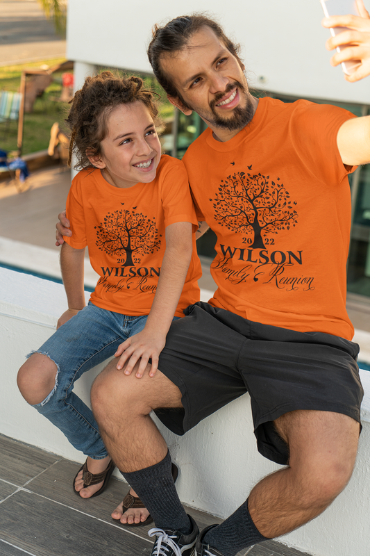 Customized tree Family reunion t shirts, Birds and tree family reunion shirts,family reunion t shirts - Wilson Design Group