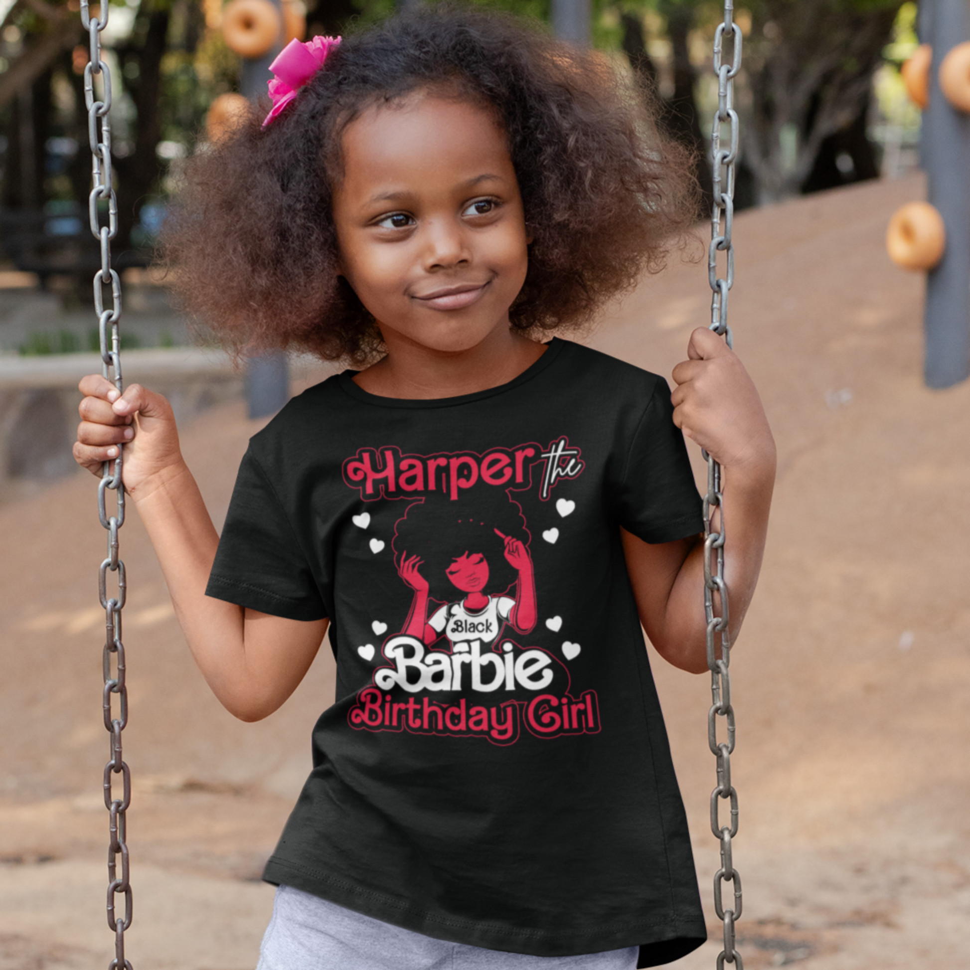 Black Barbie Birthday Girl Family Party Shirts, Black Barbie birthday girl shirt - Wilson Design Group