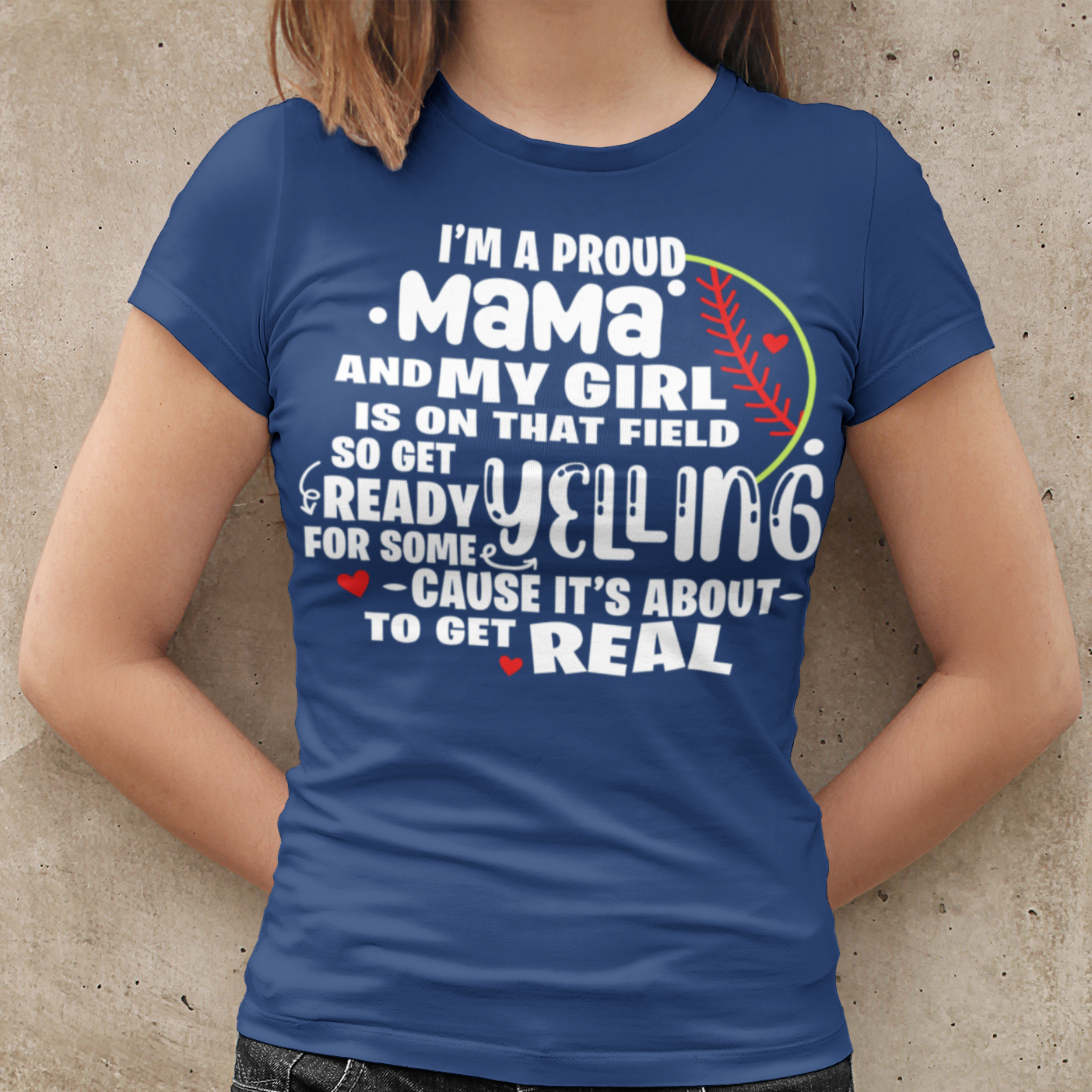 My Girl is on the Field Proud Softball T-Shirt - Wilson Design Group