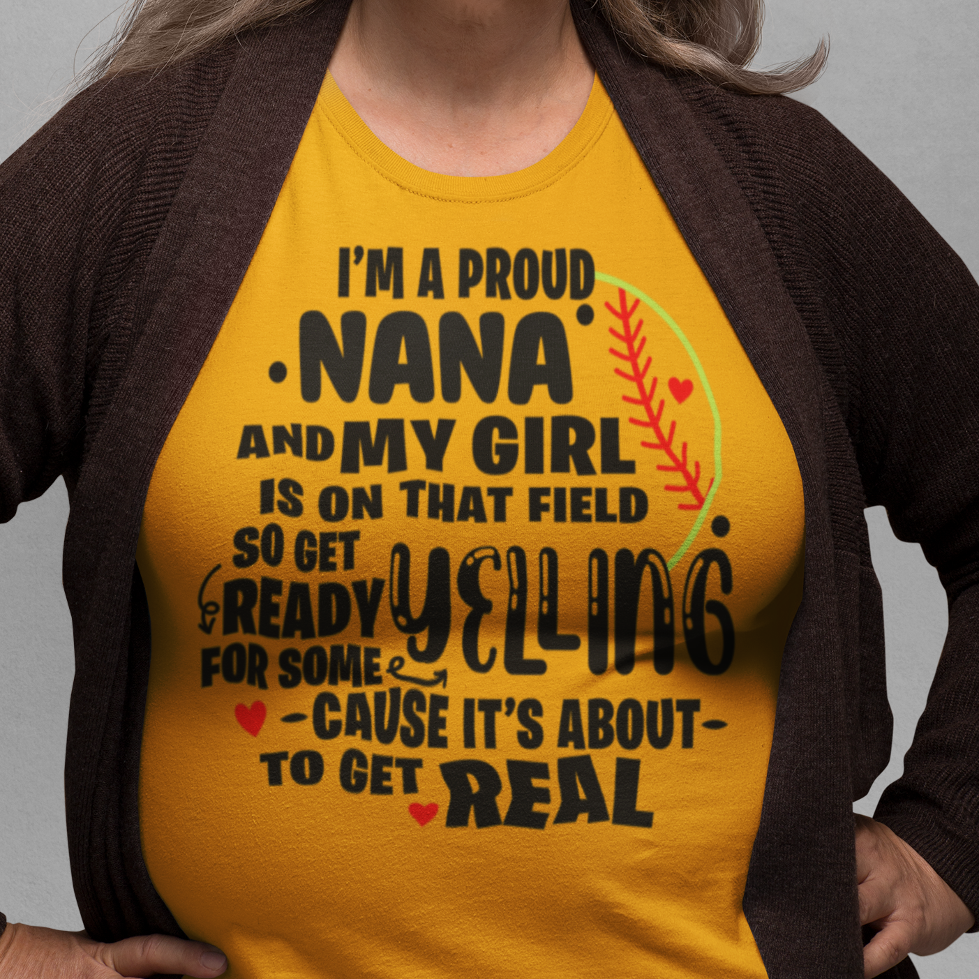 My Girl is on the Field Proud Softball T-Shirt - Wilson Design Group