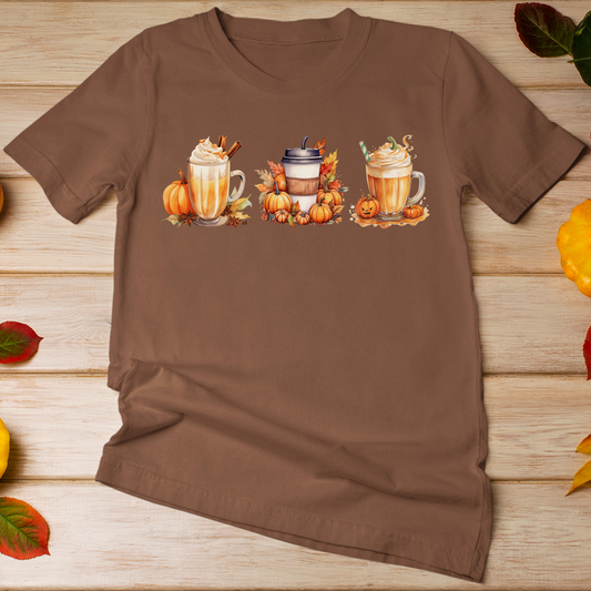 Pumkin Spice tshirt , Pumkin Spice Latte, Iced Latte Fall tshirt - Wilson Design Group
