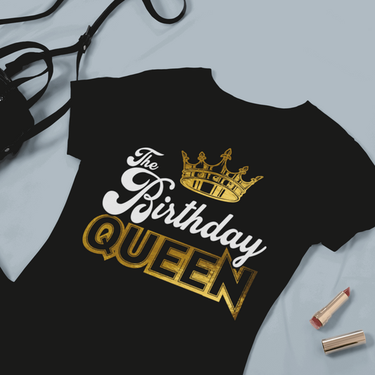 Birthday Queen Gold Shirt - Wilson Design Group