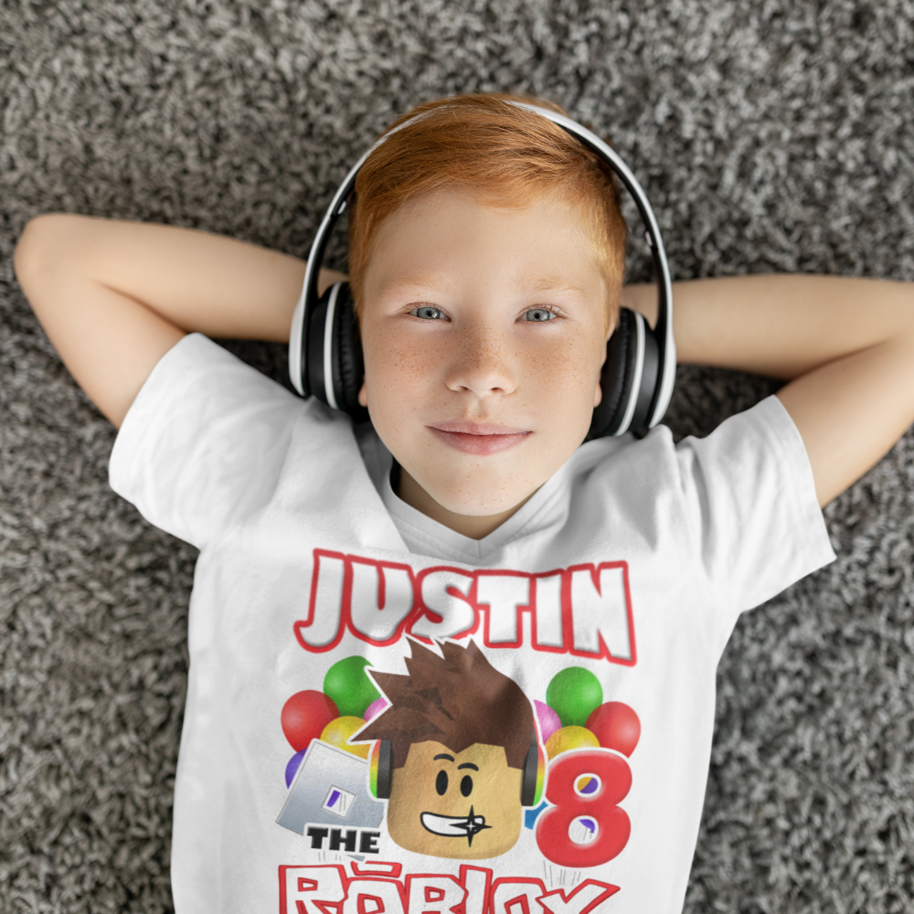 Roblox Birthday Boy Family Party Shirts, roblox birthday shirt - Wilson ...