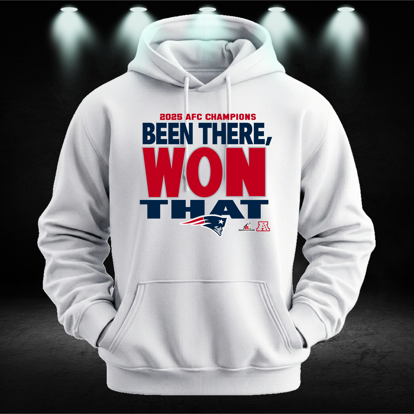 Patriots AFC Champions Shirt, Hoodie | New England Football Championship Sweatshirt | Men's & Women's Victory Gear