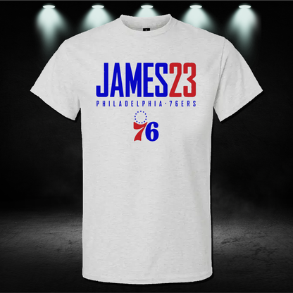 Lebron Sixers Shirt - LeBron James Philadelphia 76ers Shirt | Sixers Basketball Fan Graphic Tee