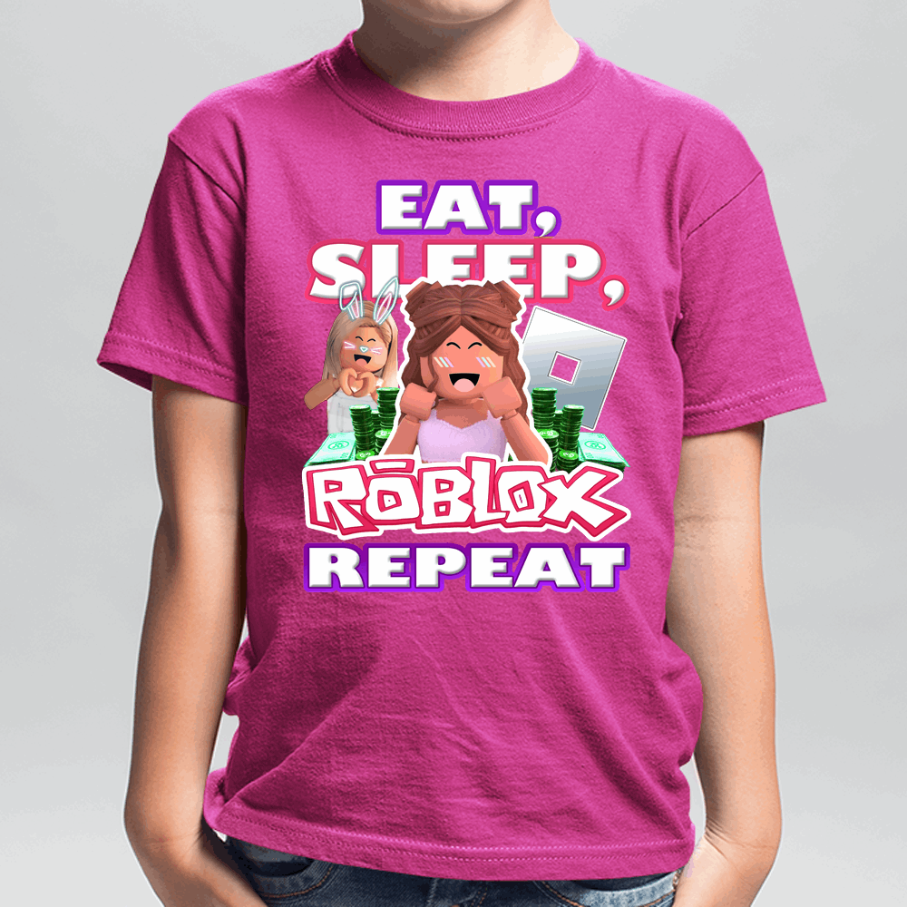 Eat, Sleep, Roblox Repeat Roblox Shirt for Grirls - Wilson Design Group