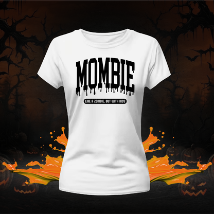 Mombie Halloween Shirt, Fall Sweater, Mom Halloween Shirt, halloween shirts women, cute halloween shirt