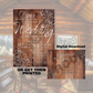 Custom Wood and Lace Wedding Invitation RSVP card set - Wilson Design Group