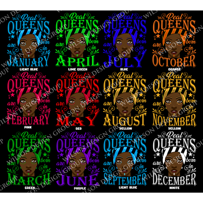 Real Queens are Born in T-Shirt - Wilson Design Group