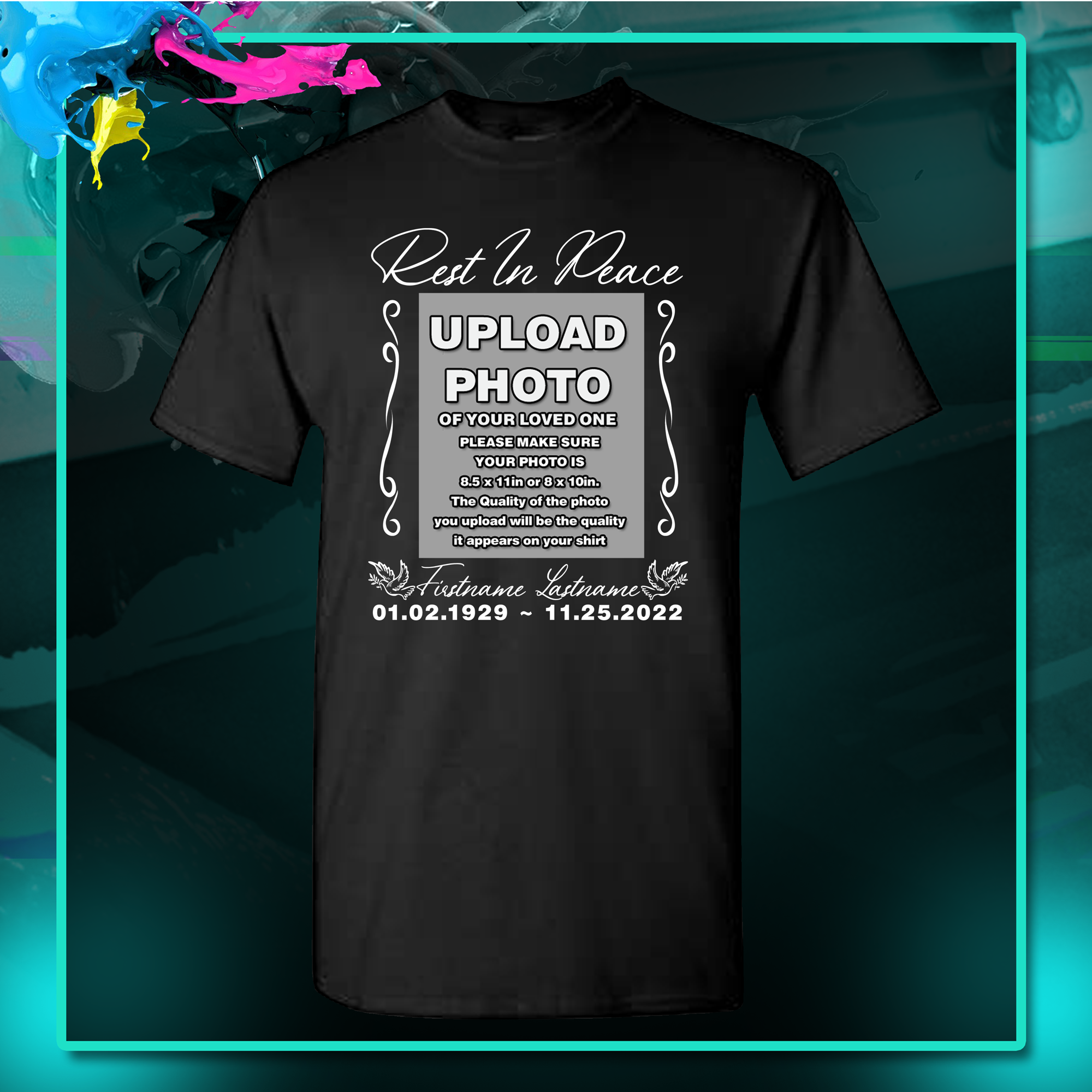 Fancy Rip Rest in Peace, RIP Dove Fancy Memorial Shirt – Wilson Design Group